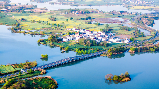 安徽南陵：奎湖湿地 春景如画